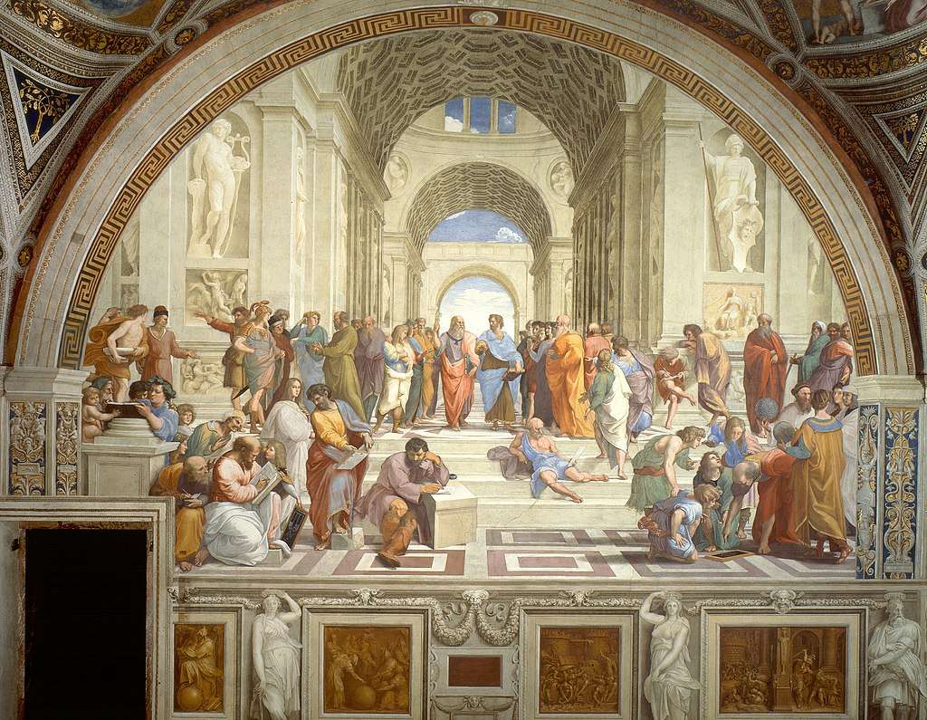 "De School van Athene" Rafaël, Vaticaans museum